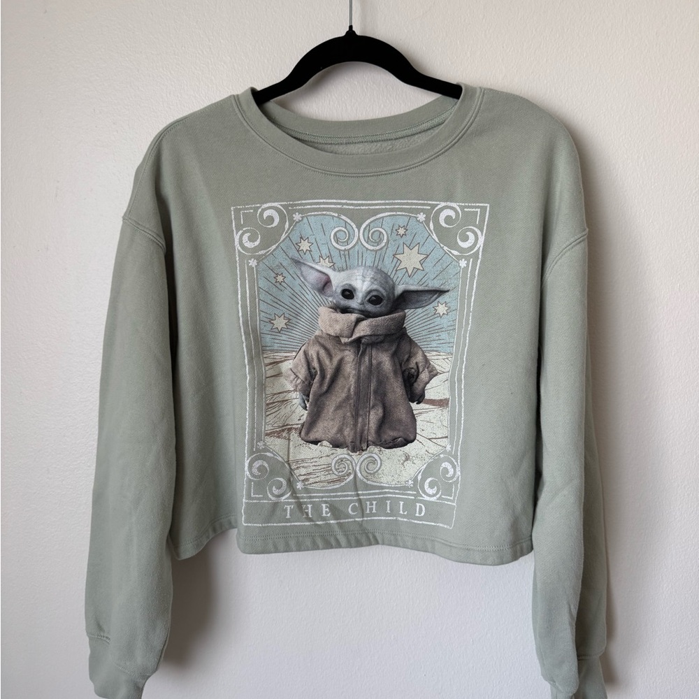 Star Wars “The Child” Yoda Crop Top Sweater